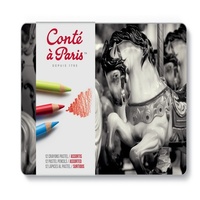 Conte Pastel Pencil - Assorted Metal Box x 12