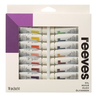 Reeves Oil Colour Set 18 x 12ml Tubes