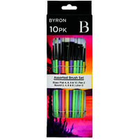 Byron Pastel Paint Brush Set 10pc