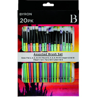 Byron Pastel Paint Brush Set 20pc
