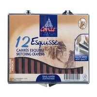 Conte Crayon Set - 12 Sketch Medicis Sanguine