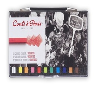 Conte Crayon Set - 12 Assorted Colour