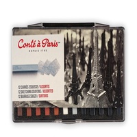 Conte Crayon Set - 12 Sketch Assorted