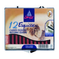 Conte Crayon Set - 12 Sketch Watteau Sanguine 