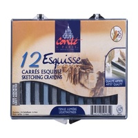 Conte Crayon Set - 12 Sketch Assorted Grey 