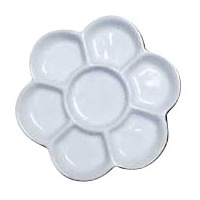 PORCELAIN FLOWER PALETTE 6"                                                                         
