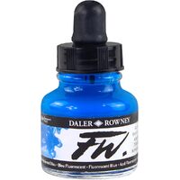 Daler Rowney FW Acrylic Ink - FLUORESCENT BLUE