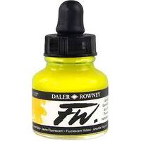 Daler Rowney FW Acrylic Ink - FLUORESCENT YELLOW