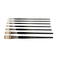 201F Art Basics Hog Bristle Flat