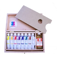 Art Spectrum Oil Colours 8x40ml in a Wooden Box