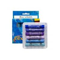 ART SPECTRUM SOFT PASTELS SET 6 - BLUES 'n' VIOLETS