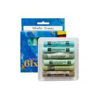 ART SPECTRUM SOFT PASTELS SET 6 - WINTER GREENS