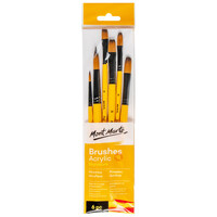 M.M. Gallery Series Brush Set Acrylic 6pce