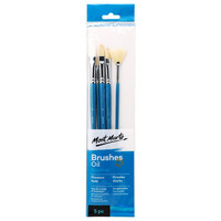 M.M. Gallery Series Brush Set Oils 5pce