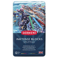 DERWENT INKTENSE BLOCKS - 12 TIN 