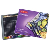 DERWENT STUDIO COLOURING PENCILS - TIN 24