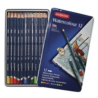 DERWENT WATERCOLOUR PENCILS - TIN 12