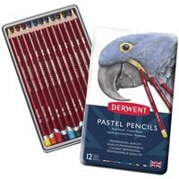 DERWENT PASTEL PENCILS - TIN 12