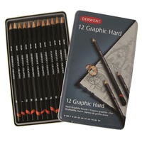 DERWENT GRAPHIC PENCILS HARD - TIN 12