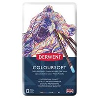 DERWENT COLOURSOFT PENCILS - TIN 12