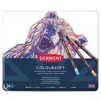 DERWENT COLOURSOFT PENCILS - TIN 24