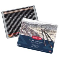 Derwent Tinted Charcoal Pencil Set of 24