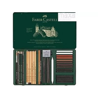 Faber-Castell Pitt Mixed Media Set Monochrome Tin 33