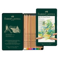 FABER PITT PASTEL PENCILS TIN SET 12