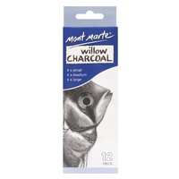M.M. Willow Charcoal Pkt 12