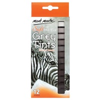 M.M. Soft Pastels Grey Tints 12pce