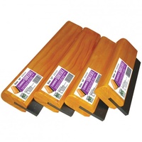 ECONOMY RUBBER SQUEEGEE 8 INCH WOODEN HANDLE
