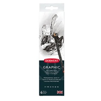 Derwent Graphic Pencil Tin 6 Assorted