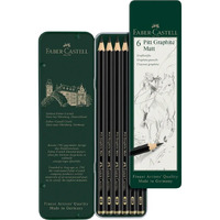 Faber-Castell Pitt Graphite Matt Pencil Tin 6