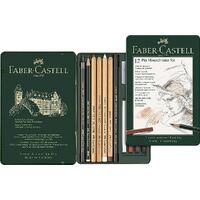 Faber-Castell Pitt Mixed Media Set Monochrome Tin 12