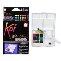 SAKURA Koi Water Colour Pocket Field Sketch Box