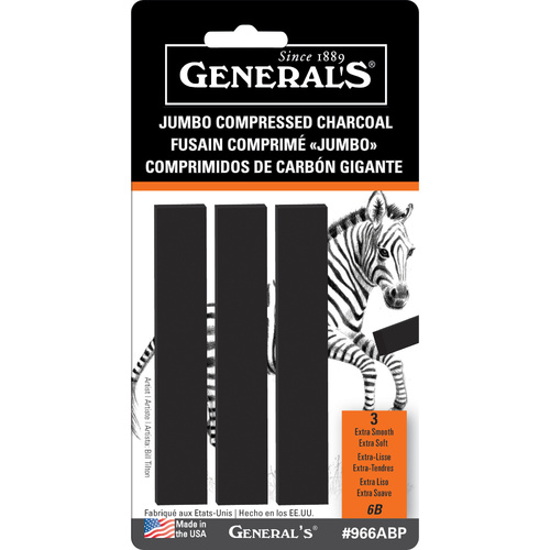 Generals Jumbo Charcoal - Extra Soft                                       