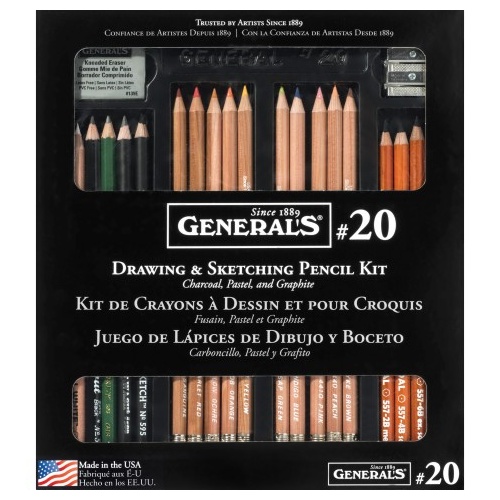  Generals Drawing & Sketching Pencil Kit #20                             