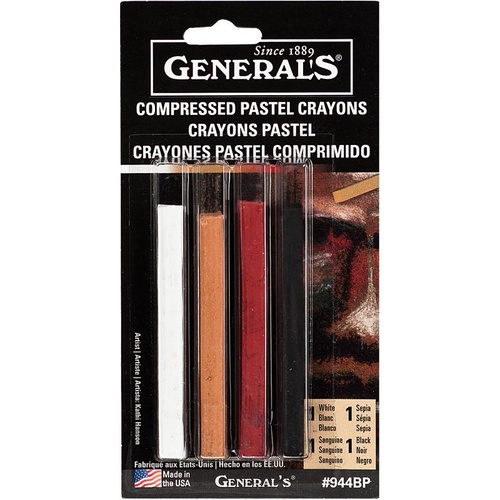 General's Multi Pastel Compressed Chalk