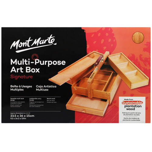 M.M. Multi-Purpose Art Box Wood