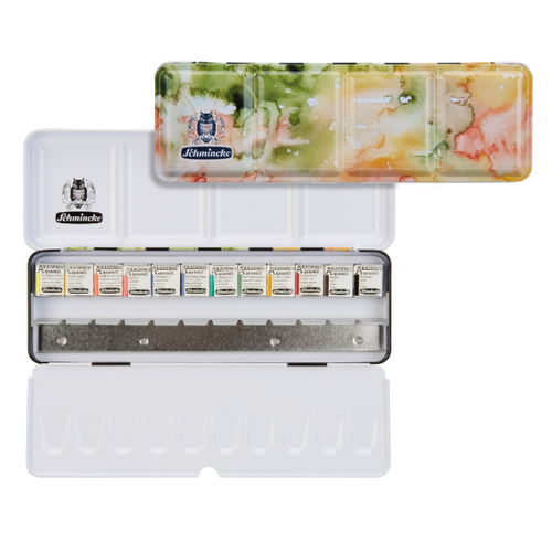 Schmincke Akademie Watercolour Half Pan - Set of 12