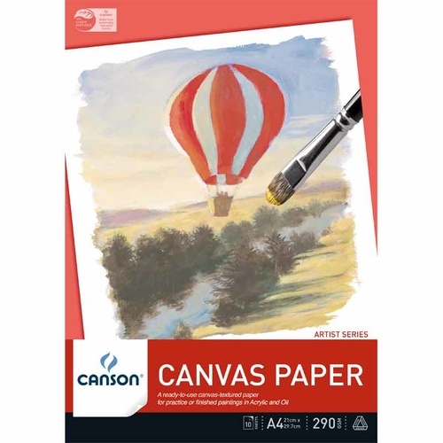 Canvas Paper Pad, 10 sheets