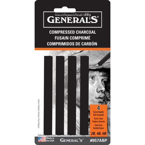 General’s® Compressed Charcoal Sticks